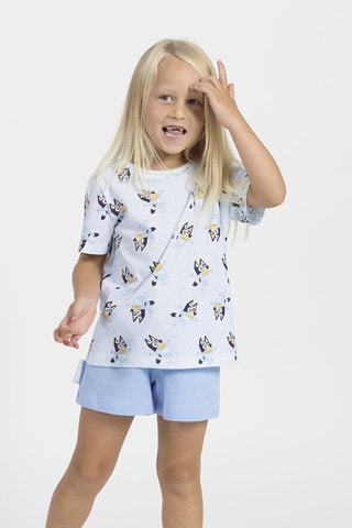 T-shirt e calções Bluey - Azul-celeste