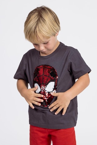 T-shirt Homem-Aranha Os Vingadores Marvel - Cinzento-escuro