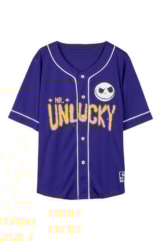 T-shirt de Baseball O Estranho Natal do Sr. Jack Disney - Malva