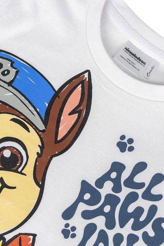 T-shirt Patrulha Pata Branco