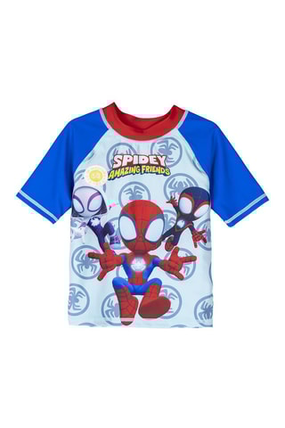 T-shirt de banho do Homem-Aranha e seus amigos extraordinários Marvel - Azul