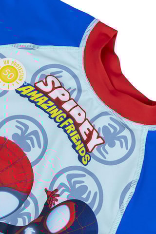 T-shirt de banho do Homem-Aranha e seus amigos extraordinários Marvel - Azul