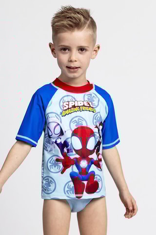 T-shirt de banho do Homem-Aranha e seus amigos extraordinários Marvel - Azul