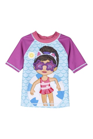 T-shirt Gabby e a Casa Mágica Violeta e azul