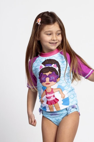 T-shirt Gabby e a Casa Mágica Violeta e azul