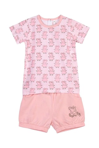 T-shirt e calções Porquinha Peppa Rosa