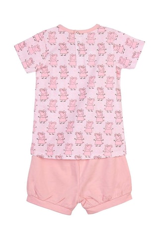T-shirt e calções Porquinha Peppa Rosa