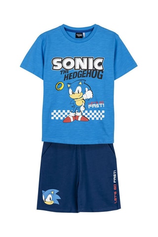 T-shirt e calções Sonic Azul