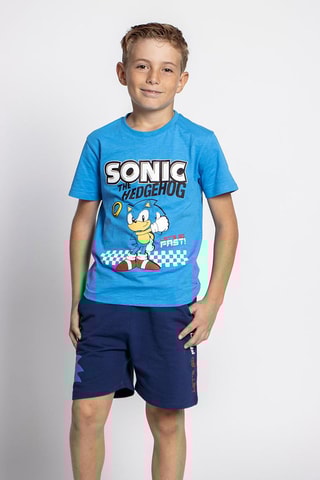 T-shirt e calções Sonic Azul