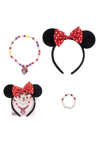 Conjunto 3 peças Minnie - Disney Vermelho e preto