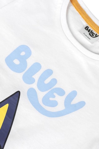 T-shirt e calções Bluey Branco e azul-celeste