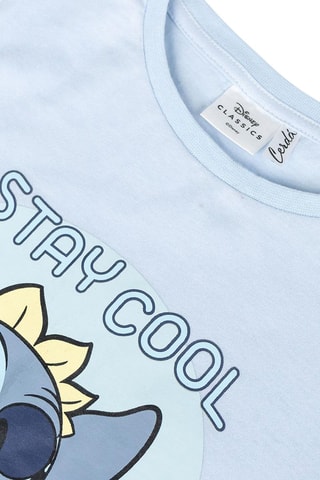 T-shirt e calções Stitch Lilo e Stitch Disney Azul-celeste