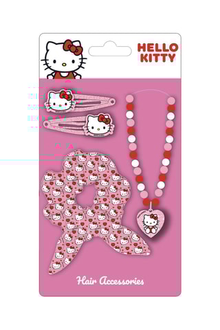 Conjunto 4 peças Hello Kitty Sanrio - Rosa-maquilhagem