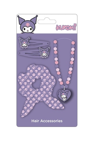 Conjunto 4 peças Kuromi Hello kitty Sanrio - Violeta