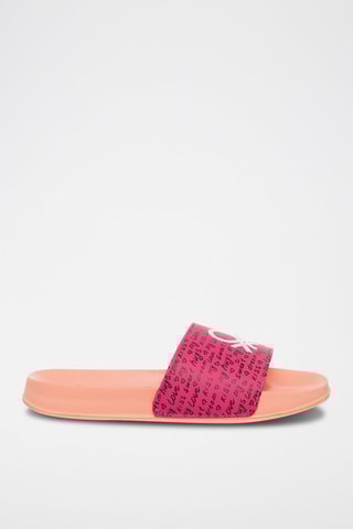 Chinelos Laranja e rosa