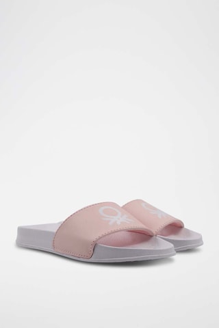 Chinelos Rosa e branco