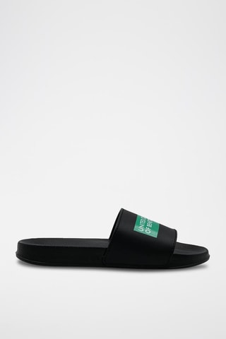 Chinelos Preto e verde