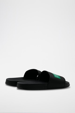 Chinelos Preto e verde