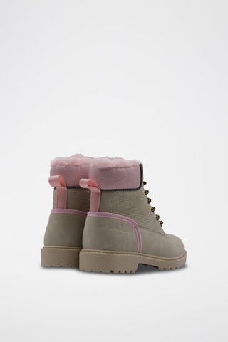 Botins Cinzento e rosa