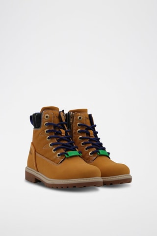 Botins Castanho e azul-marinho
