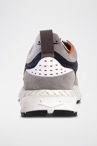 Sneakers de couro vitelo Club Voile Blanche - Cinzento