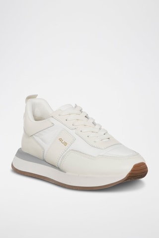 Sneakers em couro Susan - Branco