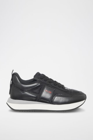 Sneakers em couro Susan - Preto