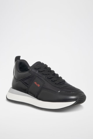 Sneakers em couro Susan - Preto