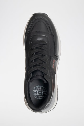 Sneakers em couro Susan - Preto