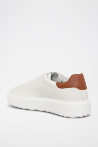 Sneakers Dean - Branco e castanho