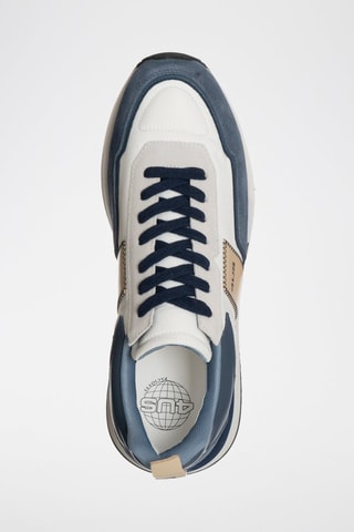 Sneakers Sean - Branco e azul