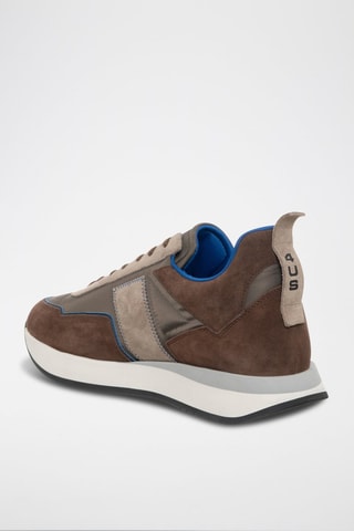 Sneakers em couro Azul-marinho