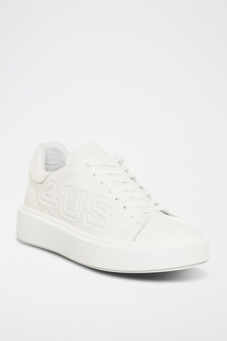 Sneakers em couro Branco