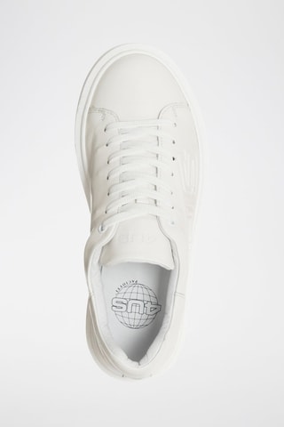 Sneakers em couro Branco