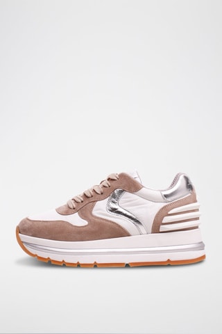 Sneakers de couro Maran Bege