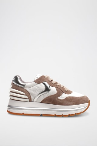 Sneakers de couro Maran Bege