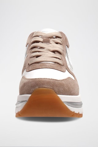 Sneakers de couro Maran Bege