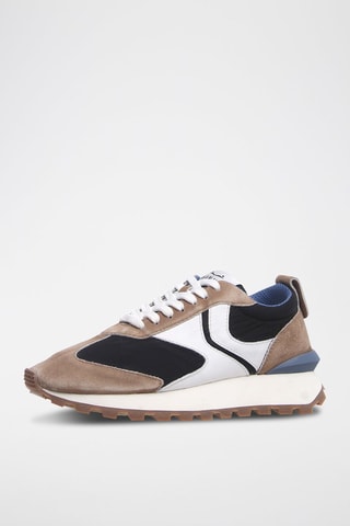 Sneakers de couro Qwark  - Toupeira e preto  Voile Blanche