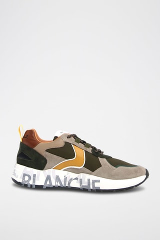 Sneakers de couro vitelo Club Voile Blanche - Caqui