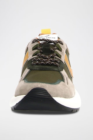Sneakers de couro vitelo Club Voile Blanche - Caqui