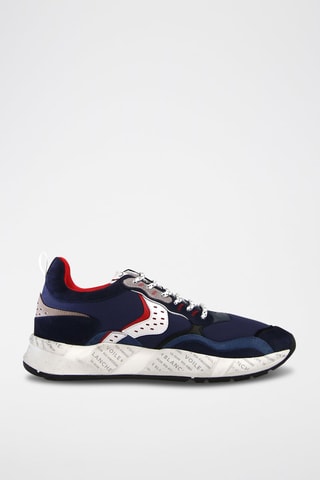Sneakers de couro vitelo Club Voile Blanche - Azul-marinho