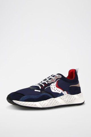 Sneakers de couro vitelo Club Voile Blanche - Azul-marinho