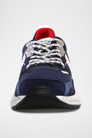 Sneakers de couro vitelo Club Voile Blanche - Azul-marinho