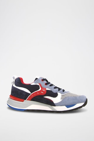 Sneakers com plataforma de couro Bholt - Azul