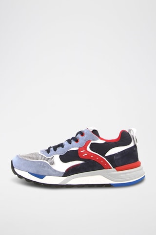 Sneakers com plataforma de couro Bholt - Azul