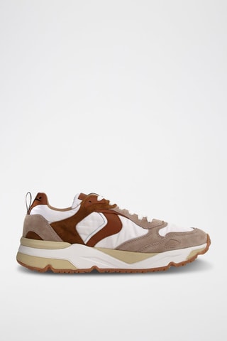 Sapatilhas com plataforma de couro Club20 - Branco