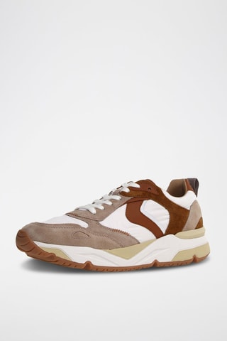 Sapatilhas com plataforma de couro Club20 - Branco