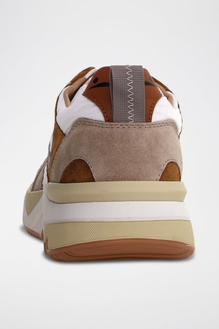 Sapatilhas com plataforma de couro Club20 - Branco