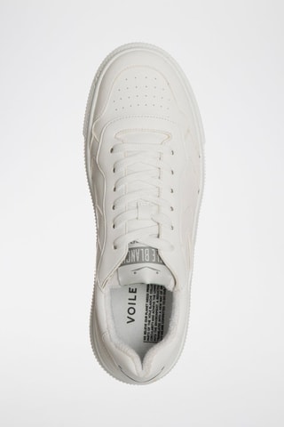 Sapatilhas com plataforma de couro Hybro - Branco