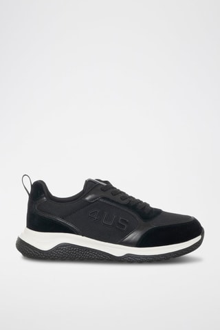 Sapatilhas em nobuck - Preto